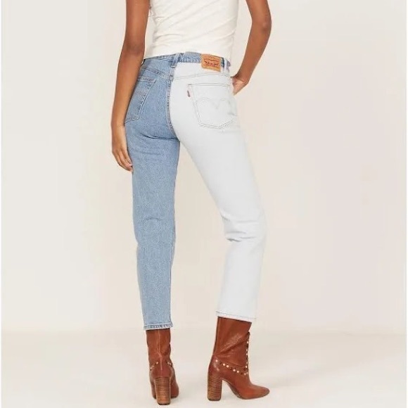 Levi's Denim - NWT LEVI'S WOMEN'S 501 ORIGINAL TWO-TONE HIGH RISE CROPPED JEANS